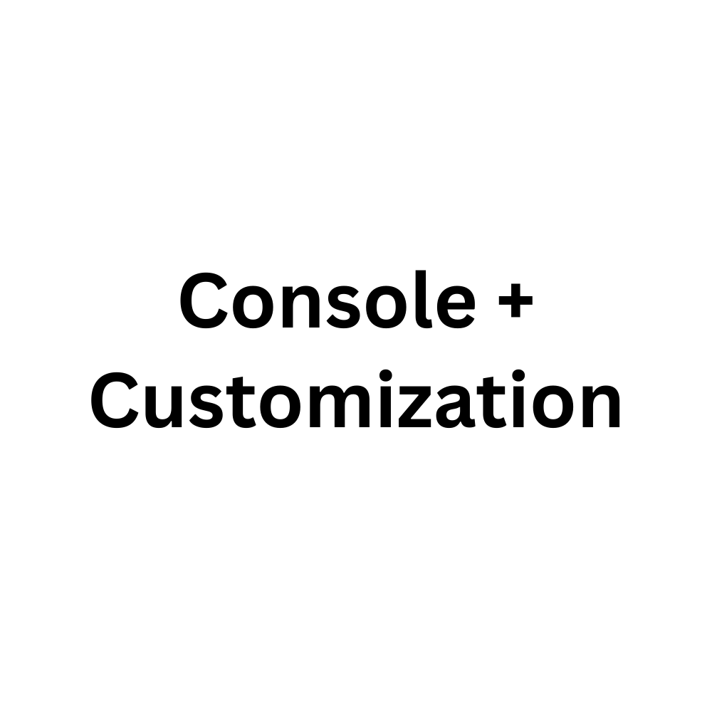 1TB or 2TB Console + Customization