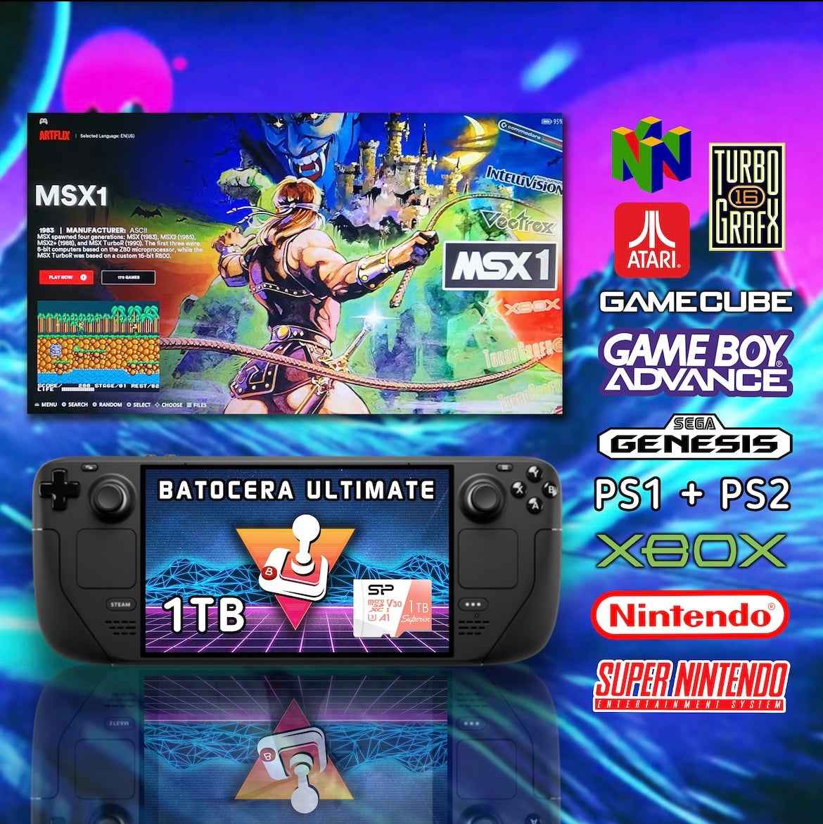 Ultimate 1TB Batocera 41 Steam Deck Image